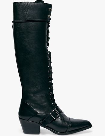 allsaints savannah knee high boot