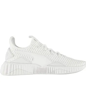 sports direct white puma trainers