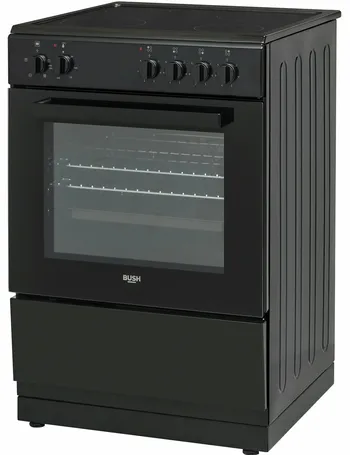 bush b60scbx 60cm single electric cooker