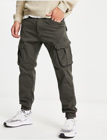 ASOS DESIGN skinny cargo trousers in grey