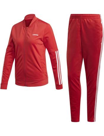 women's red adidas tracksuit bottoms