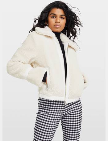 Miss selfridge on sale cream teddy coat