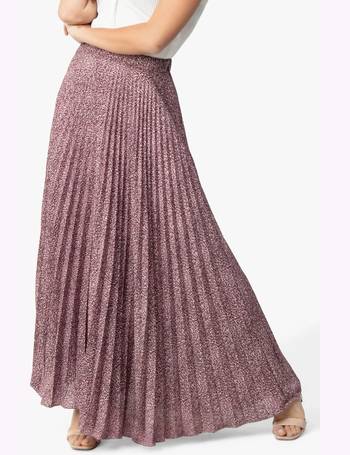 jolie moi pleated maxi skirt