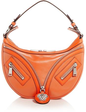 Versace Nude Calf Leather Hobo Shoulder & Women's Handbag