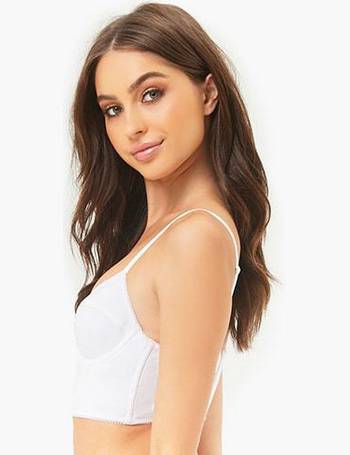 Forever 21 Faux Leather Bustier Bra