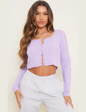 pretty little thing lilac cardigan
