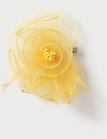 yellow fascinator debenhams