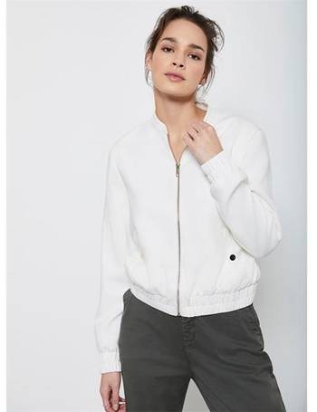 Mint velvet ivory bomber on sale jacket