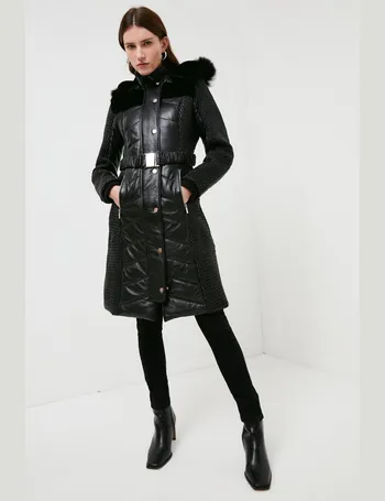 debenhams black coat