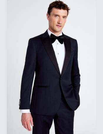 Tailored Fit Black Tuxedo Trousers
