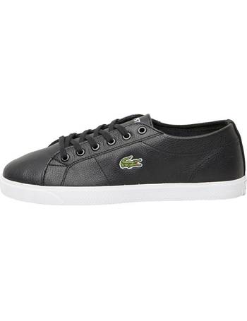 ladies black lacoste trainers