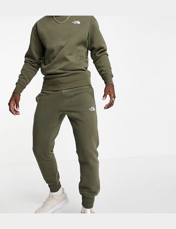 north face khaki green tracksuit