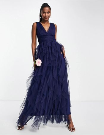 Little mistress sweetheart on sale mesh maxi dress