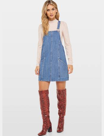 Miss selfridge denim top pinafore