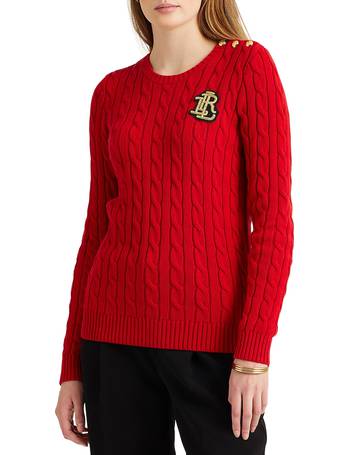 Shop Lauren Ralph Lauren Womens Sweaters In Cable-Knit up to 10% Off |  DealDoodle