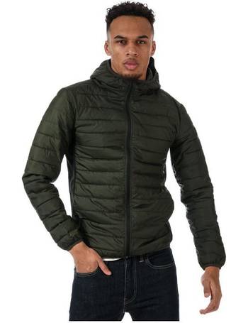 khaki lightweight puffer jacket