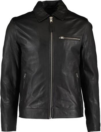 Shop TK Maxx Men's Black Leather Jackets up to 80% Off | DealDoodle