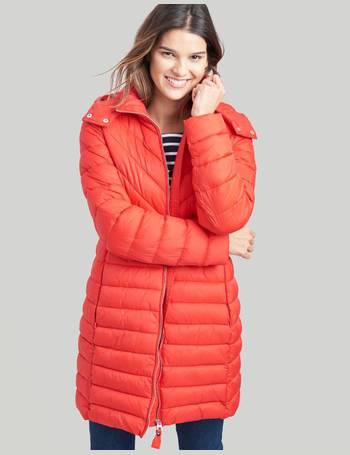 lightweight padded long coat