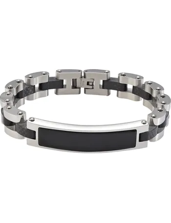 revere men's stainless steel two tone magnetic bracelet