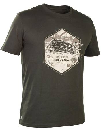 Short-Sleeved Breathable Hunting T-shirt – Treemetic 100 Camouflage