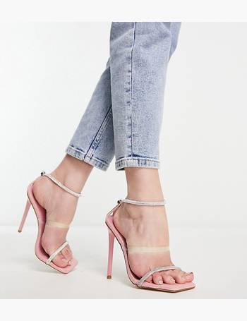 Simmi London Wide Fit strappy heeled sandal in pink