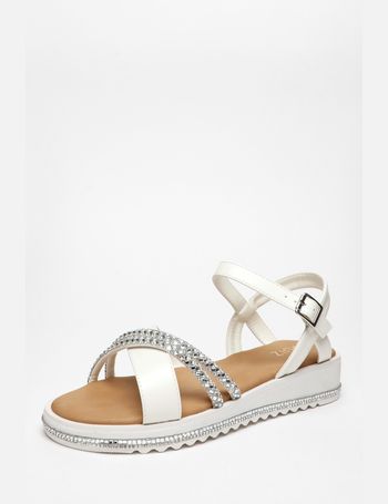 Quiz white hot sale sandals