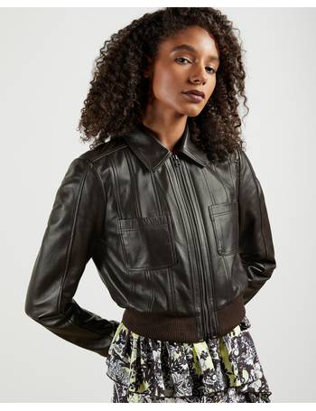 Ted baker ladies on sale leather jacket sale