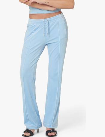 Juicy Couture co-ord velour tracksuit bottoms with diamante logo in blue