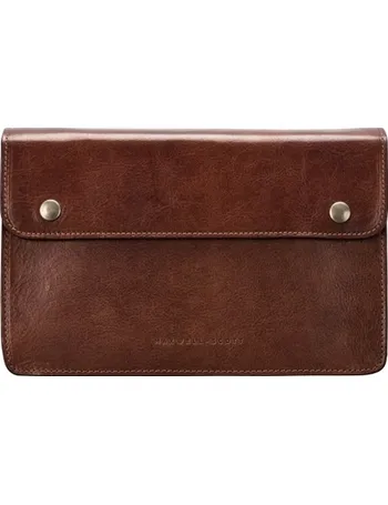 Maxwell Scott Men's Italian Leather Wrist Bag