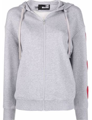 Shop Love Moschino Women's Black Hoodies up to 75% Off