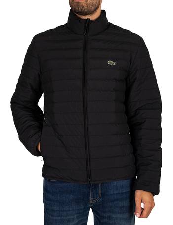 lacoste quilted effect jacket