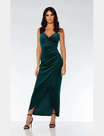 bottle green quiz dress