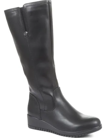 pavers ladies wide calf boots