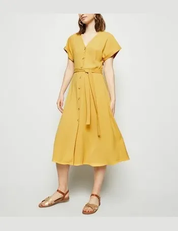 new look yellow dress uk