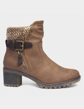 shoe zone tan ankle boots