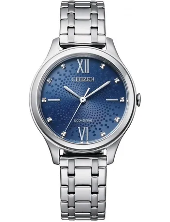 citizen ladies multicoloured stainless steel bracelet watch