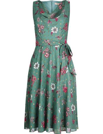 Dorothy Perkins Petite Billie & Blossom Lace Hanky Hem Midi Dress