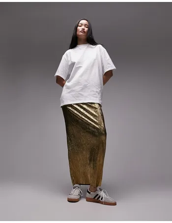 Metallic 2024 skirt topshop