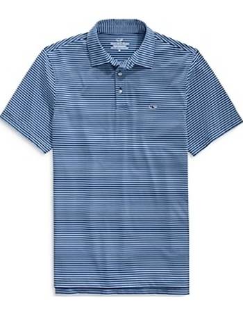 Vineyard Vines Cleveland Guardians Destin Stripe Sankaty Polo