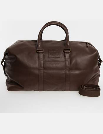 Brown Leather Weekend Bag from TK Maxx