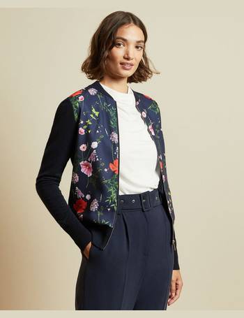 ted baker ruuthe embroidered bomber jacket