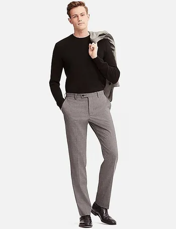 uniqlo stretch wool pants