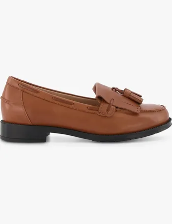 dune tan loafers womens