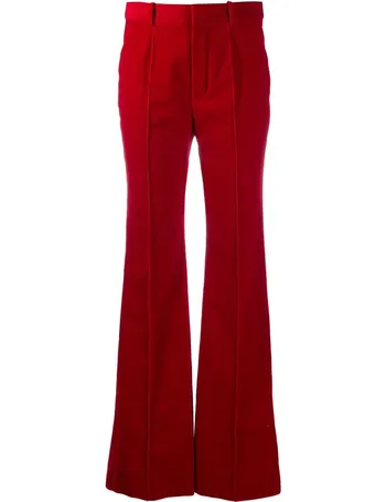 Saint Laurent high-waisted straight-leg Trousers - Farfetch