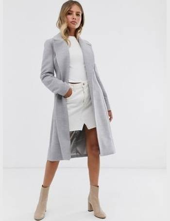 Forever New Grey Dale Slim Fit Military Princess Coat Swing Pea Jacket 6 to 16 
