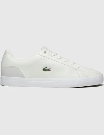 white lacoste ladies trainers