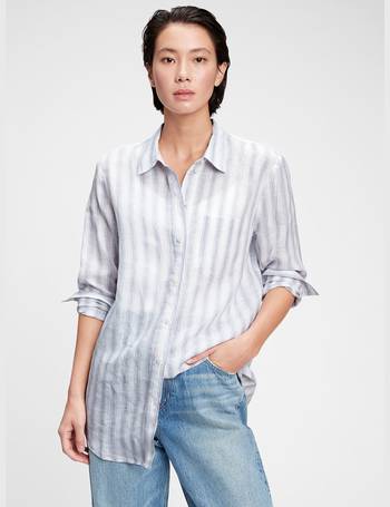 gap linen shirt women's