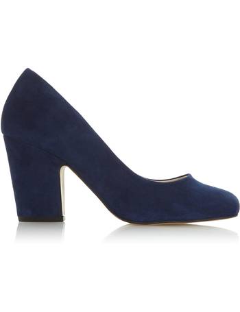 dune navy court shoes