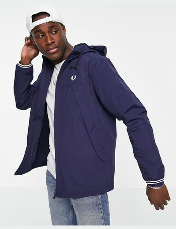 Fred perry panelled zip through jacket hot sale