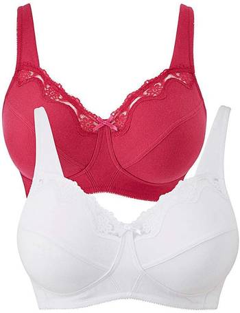 2 Pack Sarah Full Cup Non Wired Bras